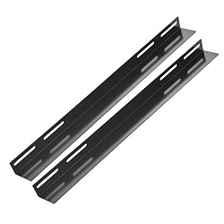 Kimex Kit de 2 rails en L pour rack sol 19'', Longueur 700mm