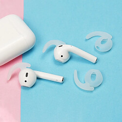 Wewoo Oreillettes en silicone sans fil Bluetooth pour Apple AirPods 1/2 Transparent