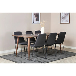 Venture Home Table de repas en MDF Polar 180 x 90 cm noyer.