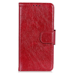 Etui en PU texture nappa rouge pour votre Samsung Galaxy A03 (166.5 x 75.98 x 9.14mm)