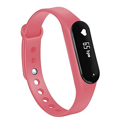 Wewoo Bracelet connecté rose 0,69 pouces OLED Bluetooth Smart Display, moniteur de fréquence cardiaque de / Podomètre / Appels Rappel / de sommeil / sédentaire / Alarme / Anti-perte, Compatible avec Android et iOS Téléphones