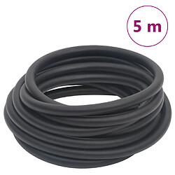 vidaXL Tuyau d'air hybride noir 0,6" 5 m caoutchouc et PVC