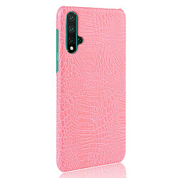 Avis Wewoo Coque PC + PU antichoc en texture de crocodile pour Huawei Nova 5 / Nova 5 Pro rose