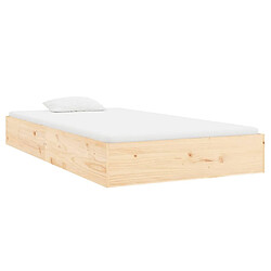 Avis vidaXL Cadre de lit sans matelas bois massif 100x200 cm