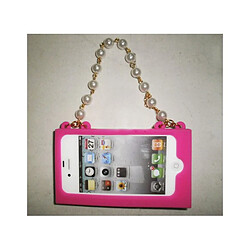 Acheter Totalcadeau Coque iPhone 4 et 4S pour femme sac à perles - Protection smartphone apple pas cher