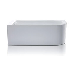 Vente-Unique Baignoire d'angle - 240L - 170 x 75 x 58 cm - Blanche - Angle gauche - ANIKA