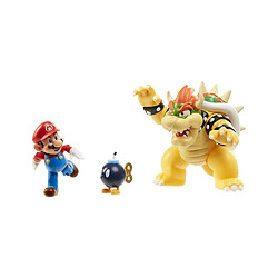 Acheter Jakks Pacific World of Nintendo - Pack 3 figurines Mario vs. Bowser Lava Battle 6-15 cm