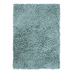 Thedecofactory AUTHENTIK - Tapis tout doux fausse fourrure bleu clair 120x170