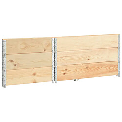 Avis vidaXL Colliers de palette 3 pcs 50x100 cm Bois de pin solide