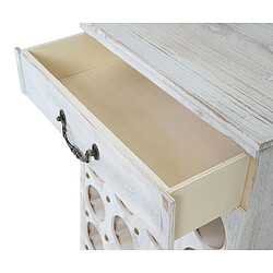 Avis Mendler Etagère à vin Lucan pour 20 bouteilles / 76x48x31cm / style Shabby Chic ~ blanc