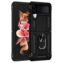 Coque en TPU antichoc avec béquille noir pour votre Samsung Galaxy Z Flip3 5G