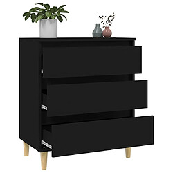 Acheter vidaXL Buffet Noir 60x35x70 cm Bois d'ingénierie