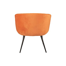 Avis LEITMOTIV Fauteuil en velours Majestic - Orange