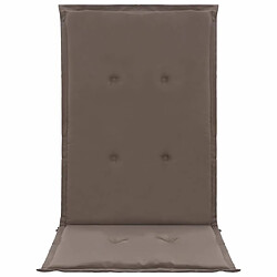 Acheter Decoshop26 Lot de 2 coussins de chaise de jardin - Taupe