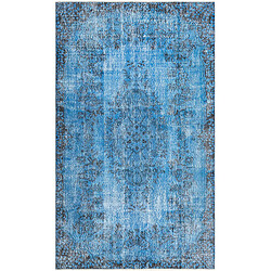 Vidal Tapis de laine 274x165 Bleu Ultra Vintage