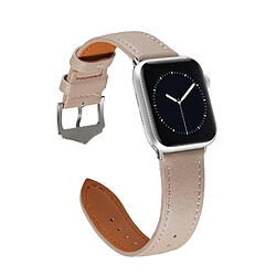 Riff Bracelet en cuir pour Apple iWatch série 42 /44 /45 /49 mm beige