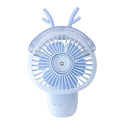 Wewoo Ventilateur à jet d'eau d'humidification de dessin animé à vaporiser pliable de bureau bleu