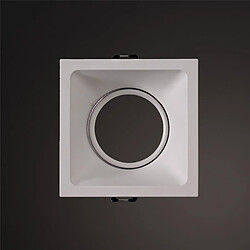 Inspired Downlight Carré Confort 9,2 cm GU10, Blanc Mat, Découpe : 80x80mm, Douille Incluse