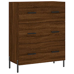 Maison Chic Buffet,Meuble de Rangement,commode pour salon,Cuisine chêne marron 69,5x34x90 cm bois d'ingénierie -MN88988