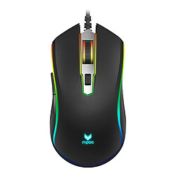 Universal Souris RVB câblée, souris ergonomique, définition de macro à 8 boutons programmables, réglage DPI à 7 vitesses