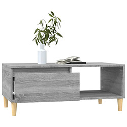 Avis vidaXL Table basse Sonoma gris 90x50x36,5 cm Bois d'ingénierie