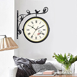 Horloge murale double face