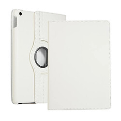 Etui en PU litchi avec support blanc pour votre Apple iPad 10.2 (2019)