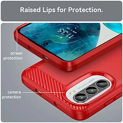 Avis Htdmobiles Coque pour Motorola Moto G52 4G / G82 5G - housse etui silicone gel carbone + film ecran - ROUGE