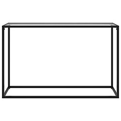 vidaXL Table console Transparent 120x35x75 cm Verre trempé