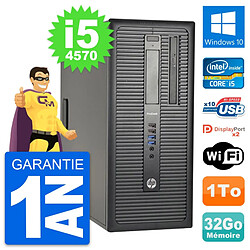 PC Tour HP ProDesk 600 G1 Intel i5-4570 RAM 32Go Disque Dur 1To Windows 10 Wifi - Occasion