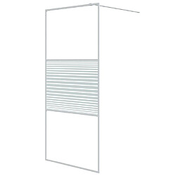 Maison Chic Paroi de douche | Écran de douche | Cloison de douche Blanc 90x195 cm Verre ESG transparent -GKD56088