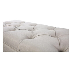 Avis Banquette coffre capitonnée Philippine tissu beige