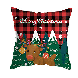 P128 3PCS 45 * 45cm Christmas Snowman Motif étreignant Taie d'oreiller Maison de vacances Décoration Taie d'oreiller Sofa Coussin Coussin Coussin