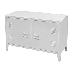 Urban Living Meuble TV Industriel White - Blanc