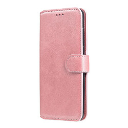 Etui en PU classiques magnétiques avec support or rose pour votre Xiaomi Redmi Note 9S/9 Pro Max/9 Pro