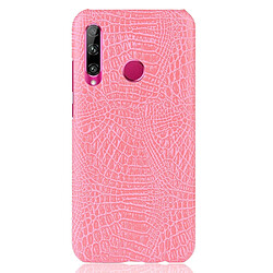 Wewoo Coque PC antichoc texture crocodile + PU pour Huawei Honor 10i / 20i rose