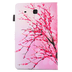 Avis Wewoo Housse Étui pour Samsung Galaxy Tab E 9.6 / T560 Peach Blossom Motif en cuir flip horizontal avec support et Slots de cartes Pen Slot