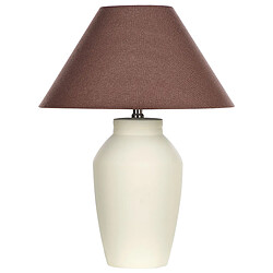 Beliani Lampe à poser en céramique beige RODEIRO