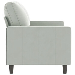 Acheter Maison Chic Canapé à 2 places,Sofa de Salon,Canapé droit Gris clair 120 cm Velours -GKD129279