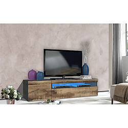 Alter Meuble TV 150x40h37 cm - Gris Ardoise