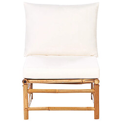 Acheter Beliani Chaise de jardin CERRETO Bois Blanc cassé