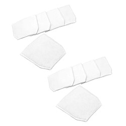 vhbw 10x sacs remplacement pour Makita 443060-3 pour aspirateur - microfibres non tissées, blanc