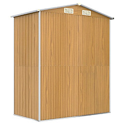 Acheter vidaXL Abri de jardin Marron clair 192x108x223 cm Acier galvanisé