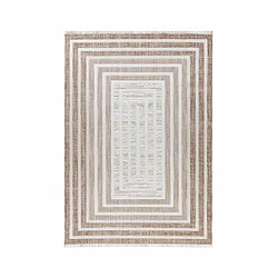 Paris Prix Tapis Tissé Géométrique Sarai Marron & Beige 120 x 170 cm