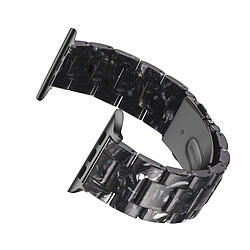 Avis Wewoo Bracelet de montre en résine Simple Fashion pour Apple Watch séries 5 et 4 40 mm et séries 3 et 2 et 1 38 mm Fleur noire