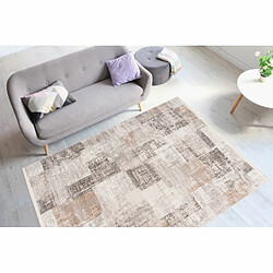 Paris Prix Tapis Vintage à Franges Akropolis IV Gris & Argent 80 x 150 cm