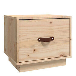 Maison Chic Table de chevet,Table de nuit,Table d'appoint pour salon 40x34x35 cm Bois de pin solide -MN59719