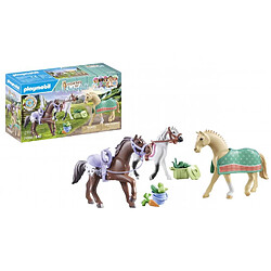 Playmobil® 71356 3 chevaux morgan, quarter horse and shagya pas cher