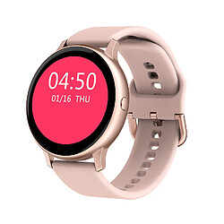 Chrono Montre Connectée pour Femme Homme Enfant Sport Avec Tracker d'activité Podometre Calorie pour Android IOS-Rose