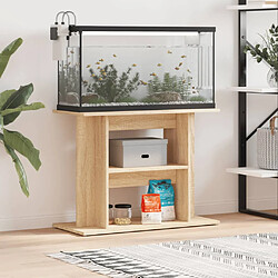 vidaXL Support pour aquarium chêne sonoma 80x35x60cm bois d'ingénierie